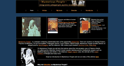 Desktop Screenshot of mysteriouspeople.com